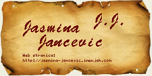 Jasmina Jančević vizit kartica